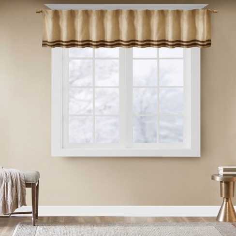 Connell Microsuede Striped Window Valance Target