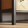 Homsee Carved Display Storage Cabinet with Intricate Design Bookshelves Curio Bookshelf - 3 of 4