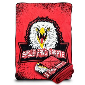 Bazillion Dreams Cobra Kai Eagle Fang Fleece Softest Comfy Throw Blanket for Adults & Kids| Measures 60 x 50 Inches - 1 of 4