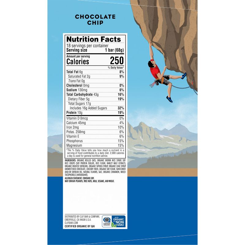 CLIF Bar Chocolate Chip Energy Bars 
, 5 of 15