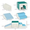 Cesicia 4 Piece Multicolor Foam Play Set for Toddlers and Children, Soft & Safe Kids Climbing Set for Crawling or Sliding - 3 of 4