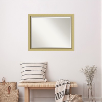 Landon Gold Rectangular Polystyrene Framed Bathroom Mirror 25.5" x 31.5"