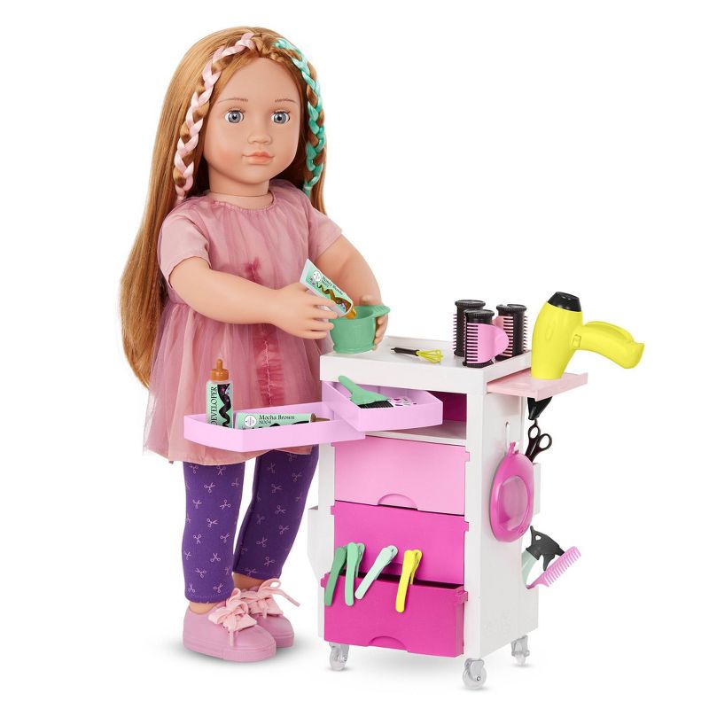 Our Generation Salon Cart &#38; Styling Accessories Set for 18&#34; Dolls, 4 of 9