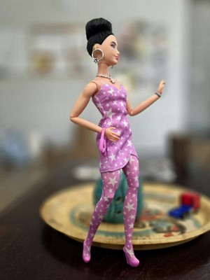 green emerald velvet dress Denim Dress  Dollovable