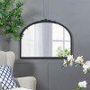 Wall Wood Mirror With Carved Rose Black Frame,Farmhouse Decorative Mirror,Rectangle Hallway Mirror,Antiqued Classic Accent Mirror-The Pop Home - 4 of 4