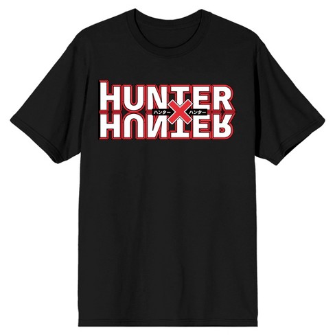 Hunter X Hunter Anime Cartoon Title Logo Black Graphic Tee- S