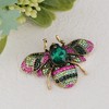 Anna-Kaci Crystal Rhinestone Bee Crystal Rhinestone Brooch Pin - Elegant Enamel Insect Flower Jewelry for Women & Men - 2 of 4
