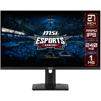 MSI 27.0 240 Hz Rapid IPS QHD Gaming Monitor G-Sync Compatible 2560 x 1440 (2K) G274QPX