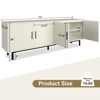 Vipbear 70" Fluted TV Stand with Adjustable Shelf for TVs up to 80 Inches,Entertainment Center with Storage,Modern TV Console for Living Room - 2 of 4