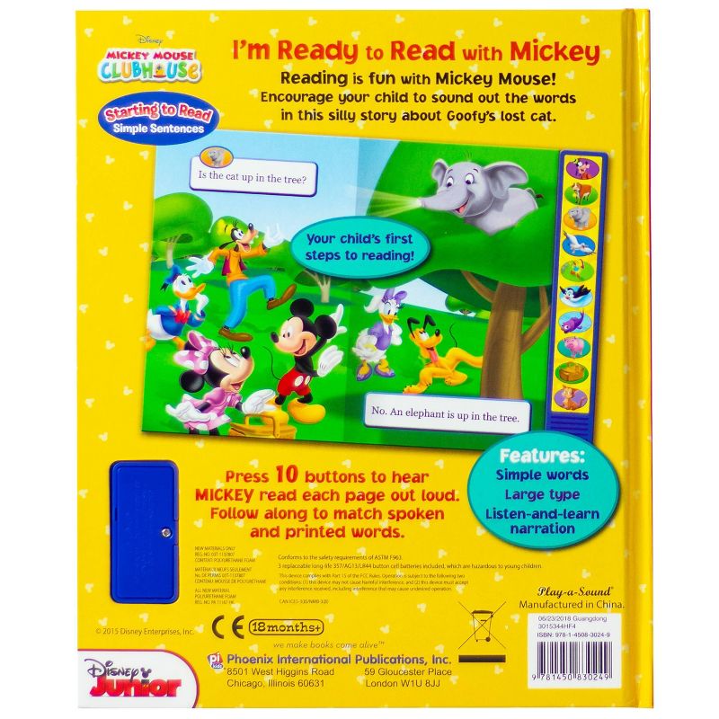 Disney Junior Mickey Mouse Clubhouse: I'm Ready to Read with Mickey Sound Book - by  Pi Kids (Mixed Media Product), 4 of 5