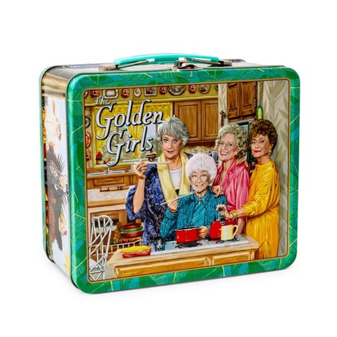 Toynk The Golden Girls Cast Retro Metal Tin Lunch Box Tote