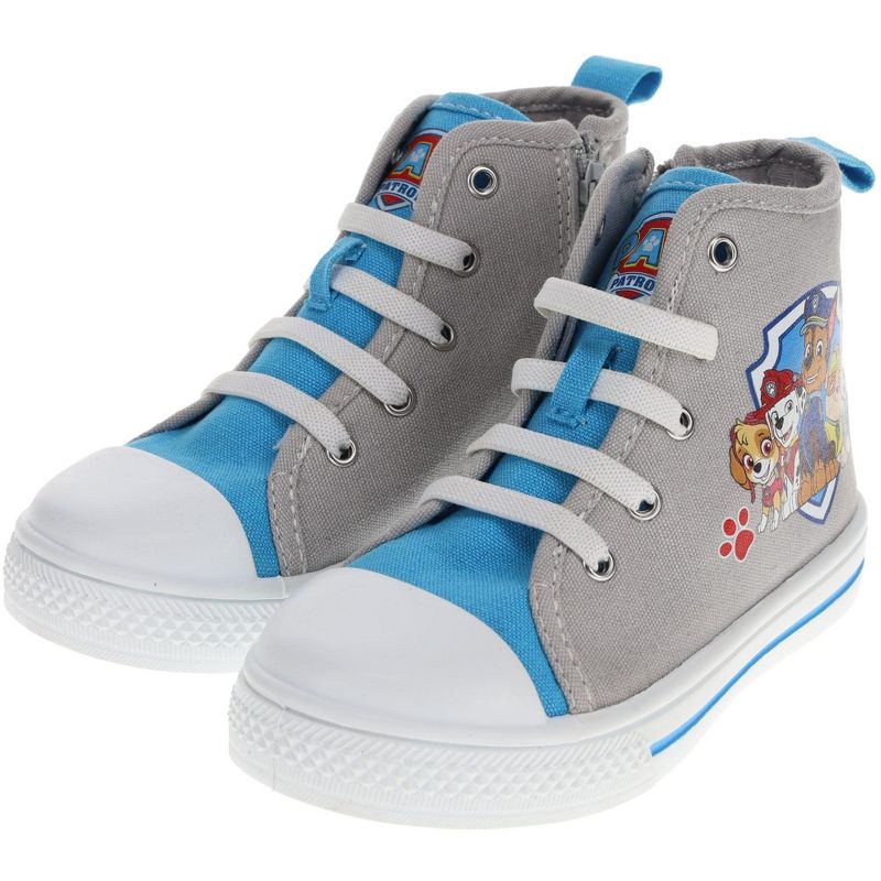 Paw Patrol Toddler Shoes,High Top Sneakers Zipper Closure,Toddler Size 6 to 11, 1 of 8