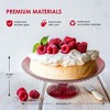 Amici Home Diamond Footed Glass Cake Stand, Round Vintage Style Cake Plate, Serving Platter for Cupcakes and Cookies, 10” D X 3.7” H - 4 of 4