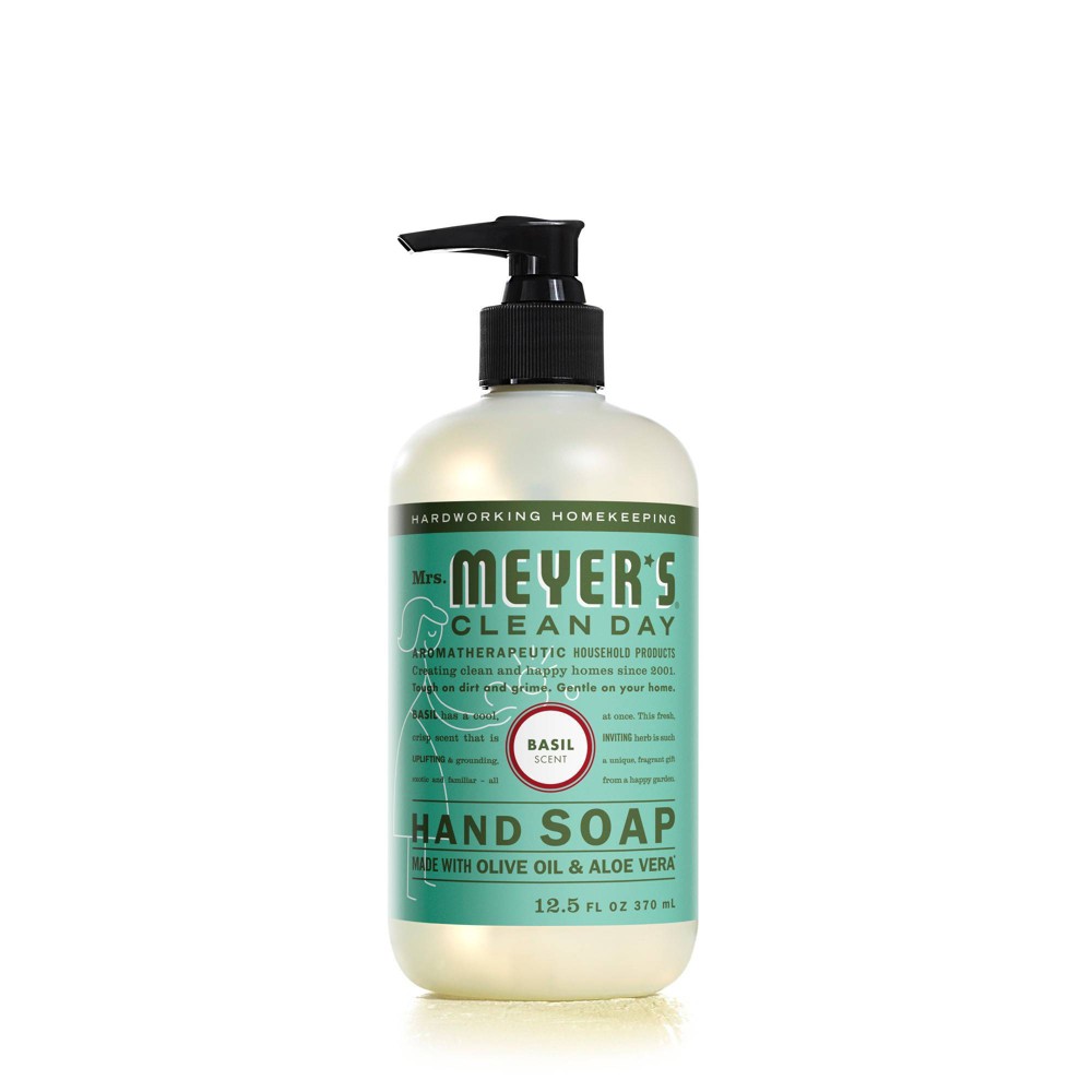 Photos - Shower Gel Mrs. Meyer's Clean Day Basil Scent Liquid Hand Soap - 12.5 fl oz