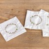 Transpac Cotton Hemstitched Berry Wreath Cocktail Napkins Set of 4 Spring Home Decor Kitchen Textiles Cotton - 2 of 2