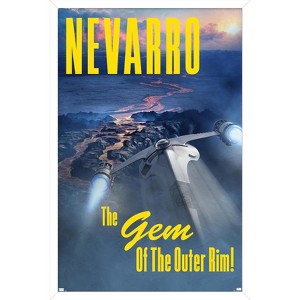 Trends International Star Wars: Nevarro - Visit Nevarro by Russell Walks 23 Framed Wall Poster Prints - 1 of 4