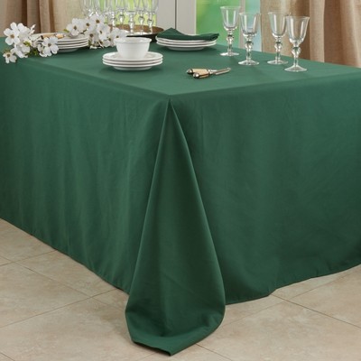 Hunter Green Fabric Everyday Tablecloth