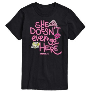 Men's - Mean Girls - She Doesn't Even Go Here Short Sleeve Graphic T-Shirt - 1 of 4