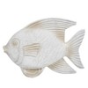 Sagebrook Home Creative Fish Sculpture for Living Room, Bedroom or Office Decor, Whitewash - 2 of 4