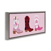 Stupell Industries Various Cowgirl Boots Floating Frame Canvas Art - 2 of 4