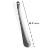 Alpine Swiss Metal Shoe Horn Heavy Duty Stainless Steel Shoe Helper Long 20 inch or 16 inch or 11 inch Short Handle ShoeHorn - 2 of 4