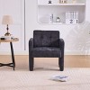 Chenille Upholstered Accent Chair, Lounge Armchair with Padded Seat, Minimalist Reading Chair for Living Room or Bedroom-Koiai - 2 of 4