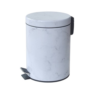 1.3gal Soft Close Pedal Step Trash Can Stainless Steel - 88 Main