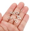 Unique Bargains Metal Bulk Elegant DIY Crafts Jewelry Making Initial Pendant 50 Pcs - 4 of 4