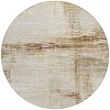 Ivory And Beige Striped Washable Indoor Outdoor Area Rug - 4 of 4