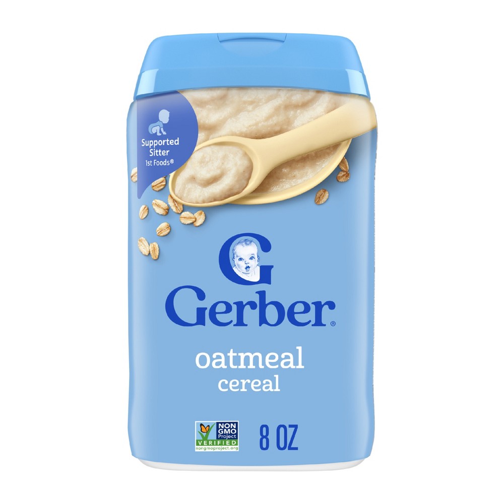 UPC 015000070014 product image for Gerber Baby Food Stage 1 Single Grain Oatmeal Baby Cereal - 8oz | upcitemdb.com