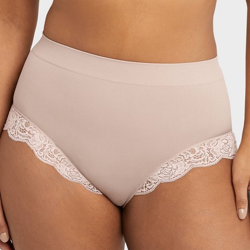 Maidenform Self Expressions Women's Feel Good Fashion Briefs With Lace -  Evening Blush Xxl : Target