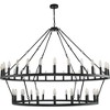 Modern Wagon Wheel Chandelier 2 Tier Farmhouse Chandeliers,Ceiling Pendant Light Fixture for Kitchen Entryway Dining Living Room - 3 of 4