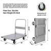 Hand Truck, Heavy Duty Moving Platform with 36x24 Inch A3 Steel Platform - 2000 lbs Capacity for Easy Transport - 3 of 4