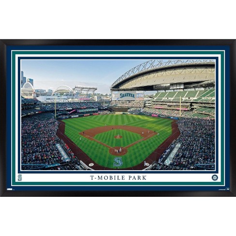 Trends International MLB Boston Red Sox - Fenway Park 22 Framed Wall Poster  Prints Black Framed Version 14.725 x 22.375