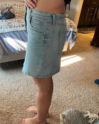 Denim mini outlet skirt target