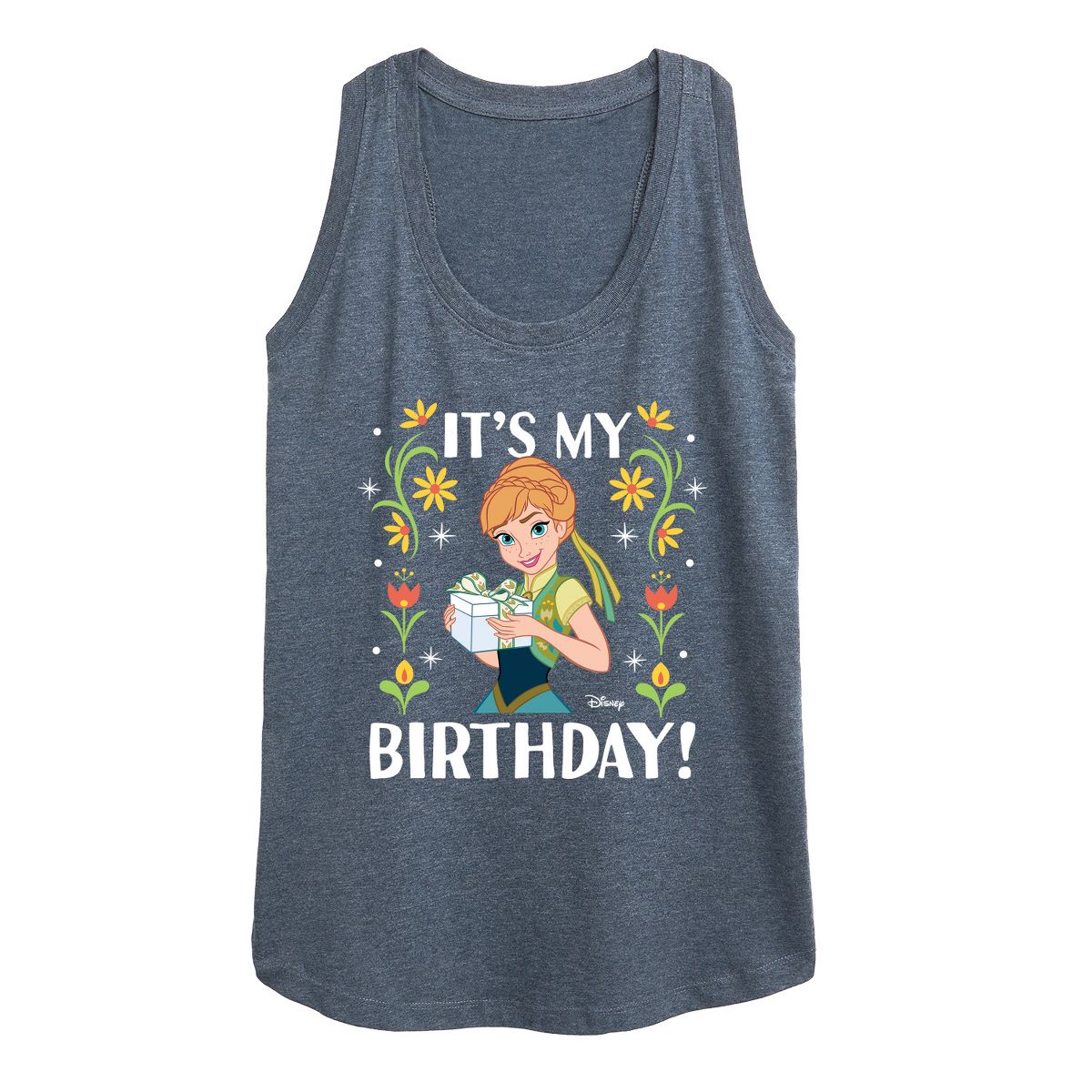 Women's - Disney - Anna It's My Birthday Graphic Racerback Tank