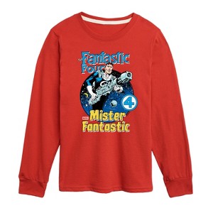 Boys' - Marvel - Fantastic Four Mr Fantastic Comic Book Cover Long Sleeve Graphic T-Shirt - 1 of 3