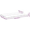 vidaXL Garden Bench Cushion Wine Red 59.1"x(19.7"+19.7")x2.8" Oxford Fabric - 4 of 4