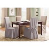 Cotton Duck Long Dining Room Chair Slipcover - Sure Fit - 2 of 4