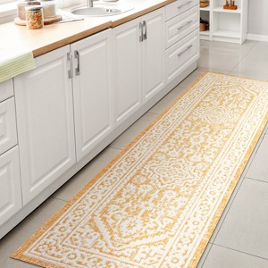 JONATHAN Y Sinjuri Medallion Textured Weave Indoor/Outdoor Area Rug - 1 of 4