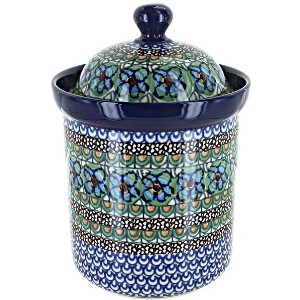 Blue Rose Polish Pottery 492 Ceramika Medium Canister - 1 of 1
