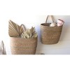 Tall Oval Seagrass Baskets – Set of Two Handwoven Storage by Kalalou - 3 of 3