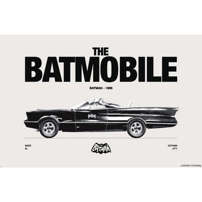Trends International DC Comics Batman: 85th Anniversary - The Batmobile 1966 Unframed Wall Poster Prints