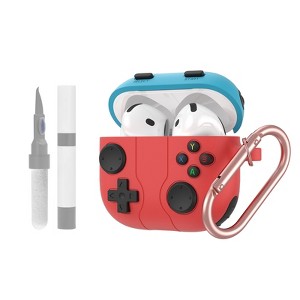 HTUTWOO Earphone Case Cover for AirPods 4 with Cleaning Kit Retro Handheld Game Console Design for AirPods 4th Generation Case - 1 of 4