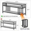 Industrial TV Stand, 3-Tier TV Media Console Table with Open Shelves & Quadruple-Tube Support, Entertainment Center for Living Room Apartment - 2 of 4