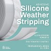 25mm x 33ft Self Stick Silicone Door Seal Weatherstrip - 2 of 4