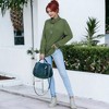 Anna-Kaci Women's Zip Up Funnel Neck Fashion Sweater - 3 of 4