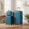 Polibi 3‑Piece Vintage-Inspired ABS Hardshell Luggage Set - 2 of 4
