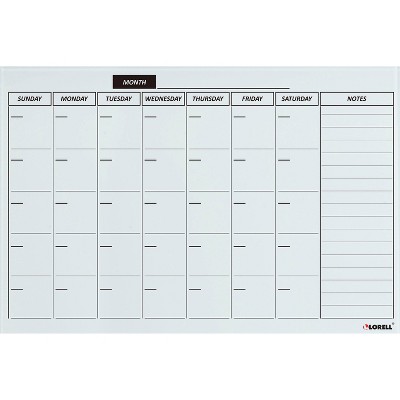  Lorell Monthly Planner Magnetic Dry-erase Board 