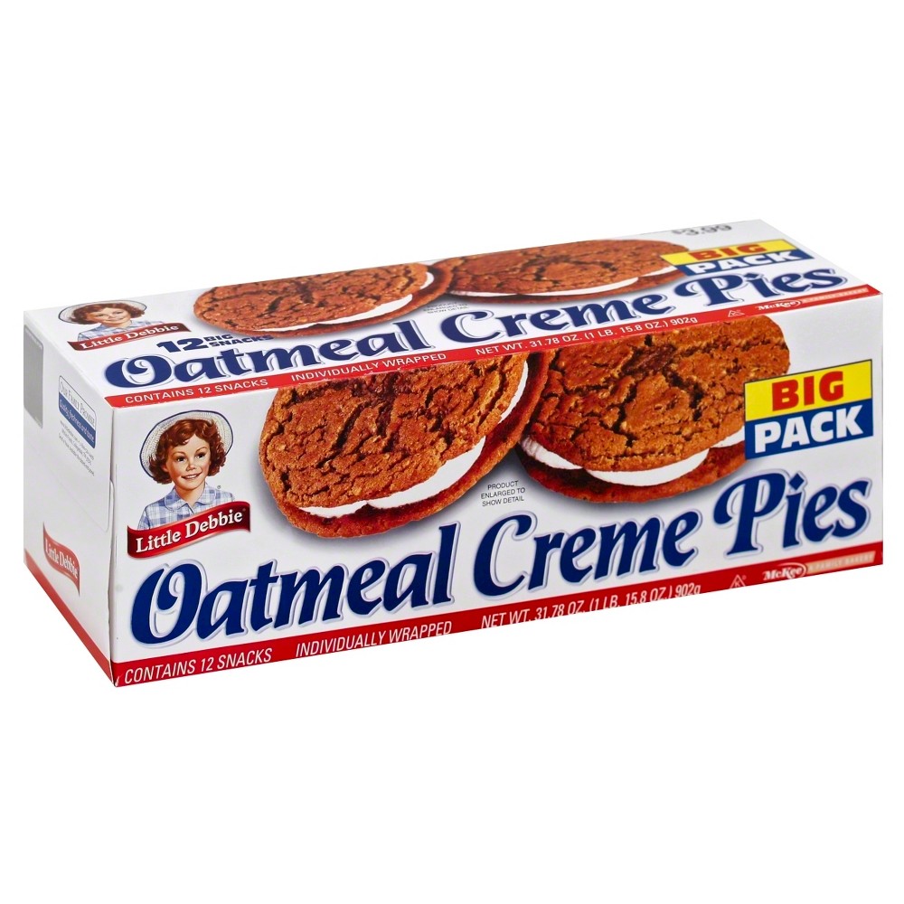 Upc 024300043017 Little Debbie Big Pack Oatmeal Creme Pies 32 Oz 7825
